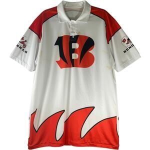 Fanatics Cincinnati Bengals White Polo Jersey Shirt Size XXL
